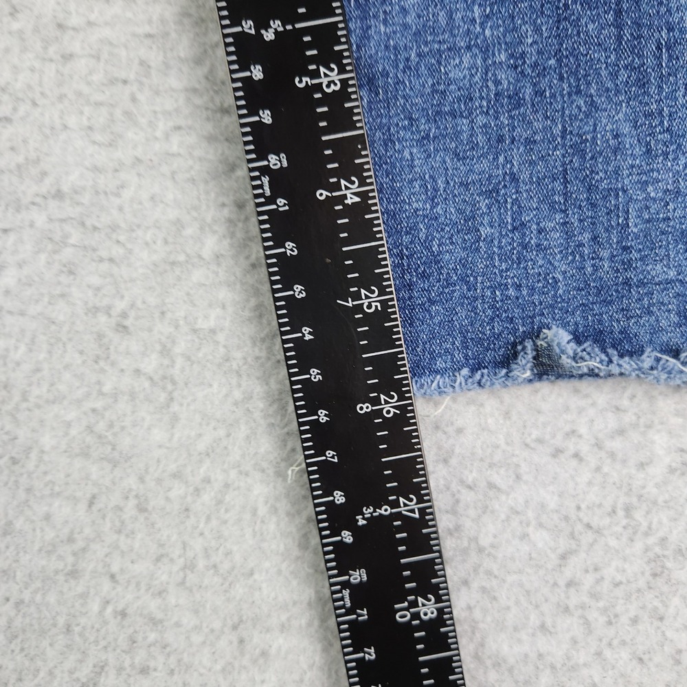Gemma Rae Jeans Womens Size 13/31 Blue Slim Straight Raw Hem High Rise Stretch - Picture 6 of 8